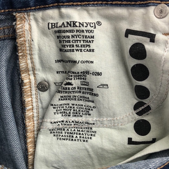 Blank NYC Way Back When Cutoff Denim Skirt In Serengeti w25 - Picture 8 of 10